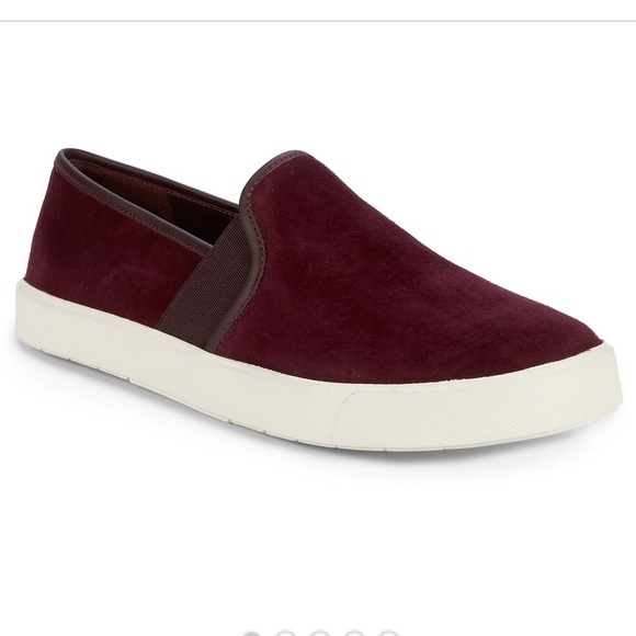 Vince Preston suede maroon Slip-On Sneakers - Picture 1 of 6